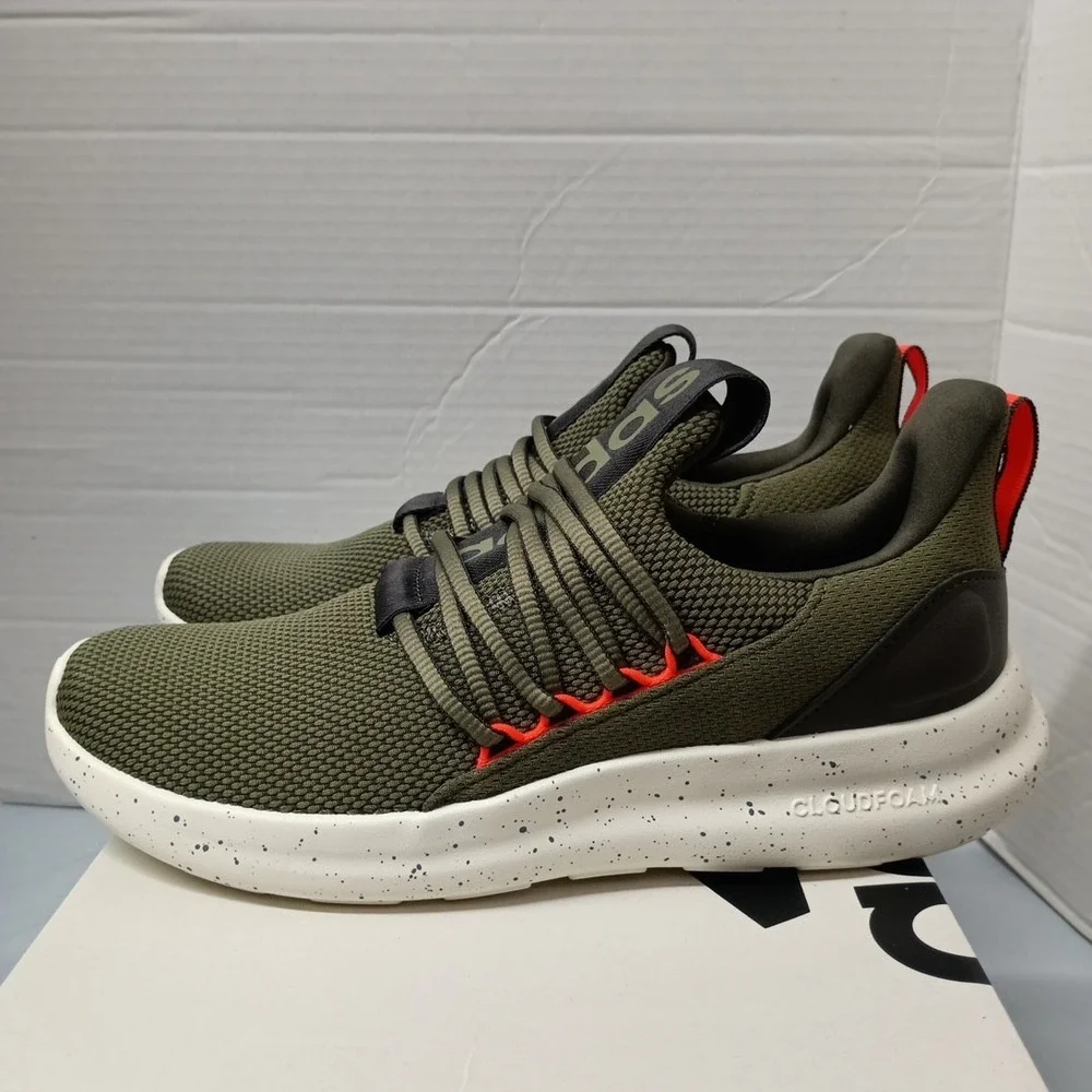 Adidas Lite Racer Adapt 7.0 Shoes Men's Sz 8 Olive Green Sneakers Slip On IH7723